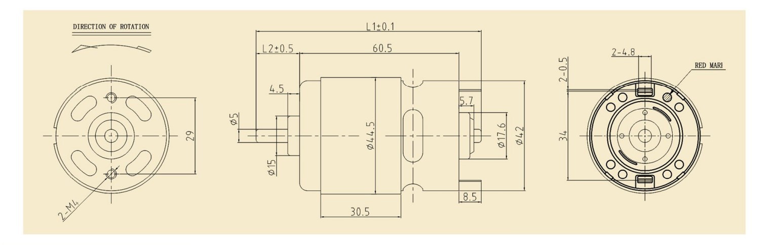 755SH motor outline